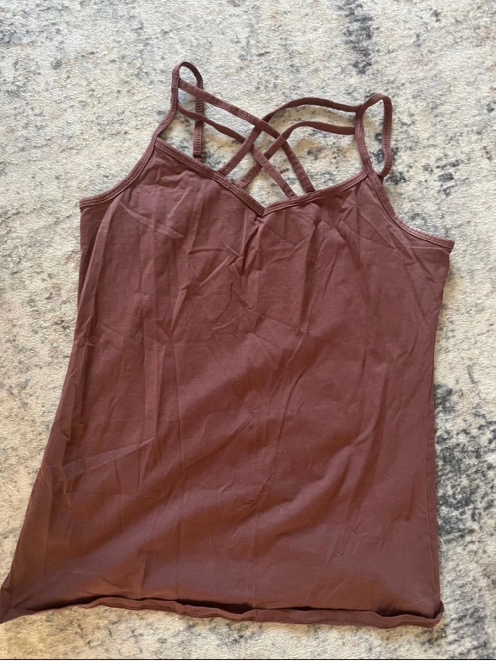 Maurices Dusty Mauve Crisscross Strap Camisole